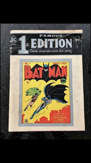 1975 Giant Reprint Of The Famous First Edition Batman