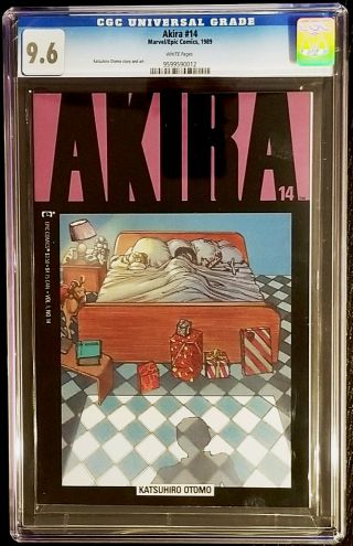 Akira 14 Cgc 9.  6 White Pages Marvel / Epic Comics Katsuhiro Otomo 1989