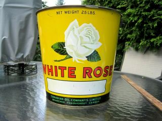 White Rose Oil Bucket (great Graphics)