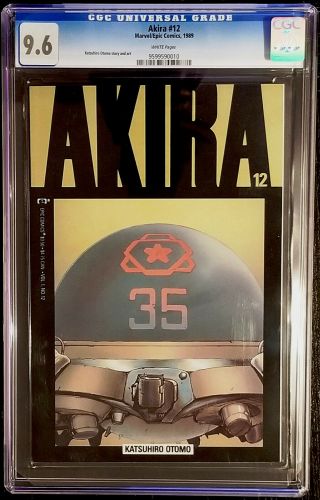 Akira 12 Cgc 9.  6 White Pages Marvel / Epic Comics Katsuhiro Otomo 1989