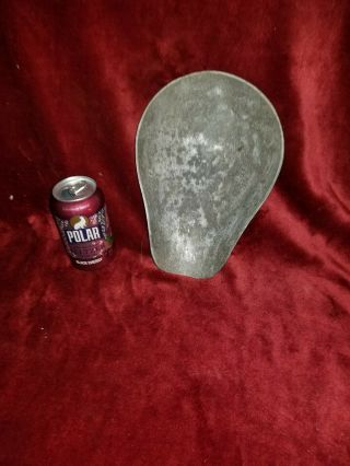 Antique Candy Scale Pan Scoop LOOKS LIKE ALUMINUM NOT BRASS 2