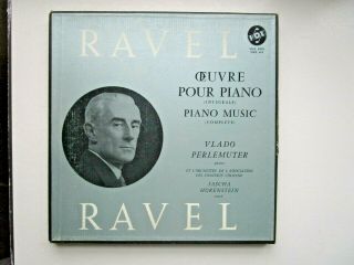 Vlado Perlemuter Ravel Complete Piano Music Set Of 3 Lp 