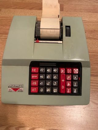 Swiss Hermes Model 167 - 12 Fully Automatic Mechanical Calculator - Adding Machine