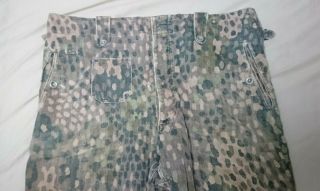 Wwii German M - 44 Dot (erbsenmuster Camouflage) Hbt Linen Keilhose Trousers Ww2