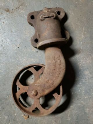 Vintage Cast Iron Industrial Cart Hit Miss Cart Swivel Caster Wheel Chasefrancis