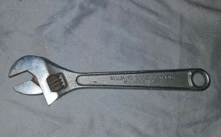 Williams Superjustable 8 " Adjustable Crescent Wrench Usa Williams Crescent
