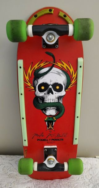 Powell Peralta Mike Mcgill Skull & Snake Reissue Skateboard Deck 2005 10x30
