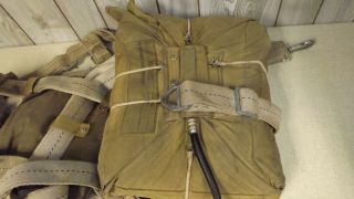 Very RARE AN 6510 PILOT SEAT Parachute Military WWII WW2 Jan 1943 WOW 2