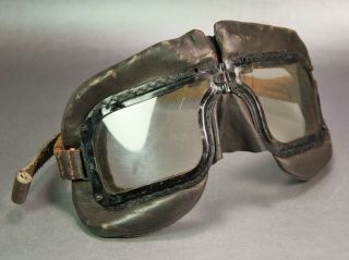 Ww2 Rcaf Raf Mk Iii Pilot Flight Goggles “lukors” Military Rare Marked Canadian