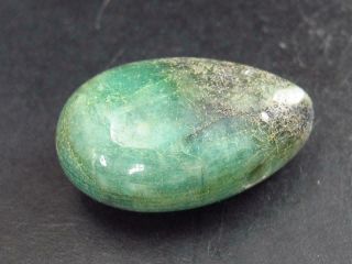 Emerald Beryl Polished Pendant From Brazil - 1.  2 " - 12.  8 Grams
