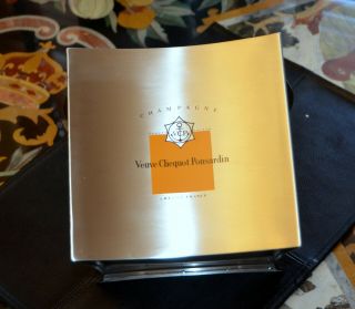 Vintage France Veuve Clicquot Ponsardin Champagne Stainless Steel Ice Bucket