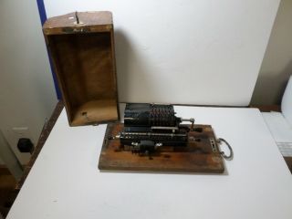 Antique Lipsia Calculator Machine Late 1800s Or Early 1900s