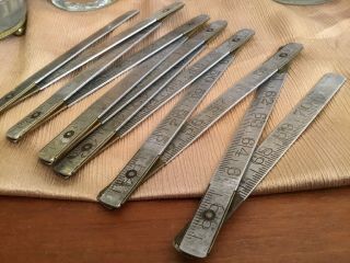 Vintage 72” Metal Folding Ruler Made In Germany