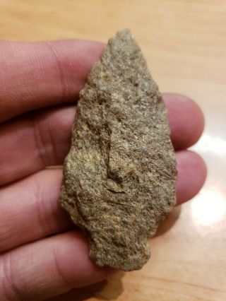 Mlc 837 Well Made Pink Quartzite Archaic Arrowhead X Arnold Pa Artifact