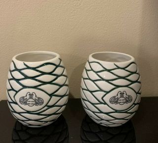 Patron Tequila Tiki Mug Agave Cups 100 Authentic Two Cups