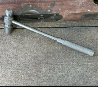 Vintage Indestro Mfg Co.  Steel Ball Peen Hammer 9 Oz Machinists Hammer