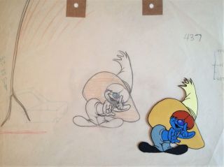 " An Itch In Time " 1943 Production Drawing Bob Clampett Merrie Melodies