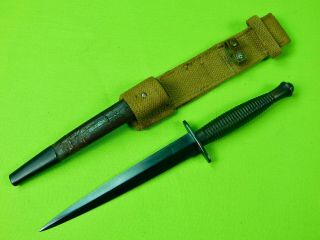 British English Ww2 Fairbairn Sykes M 3 Commando Stiletto Fighting Knife Dagger
