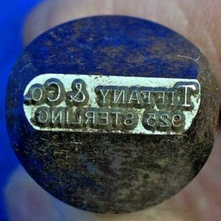 Estate Vintage Tiffany & Co 925 Sterling Stamp Punch Quality Jeweler Antique