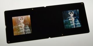 Vintage Camera Club Pin - Up Bettie Page Amateur 3D Realist Stereo Slide 2
