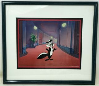 Rare Pepe Le Pew Animation Production Cel By Warner Bros.  Looney Tunes