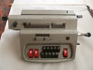 Vintage Old Mechanical Calculator Adding Machine Mesko Kr19s Made In Poland