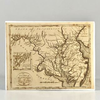 1799 Post Revolutionary War Map Of Maryland W Oxford Talbot County Dover Ferry