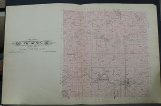 Wisconsin,  Ozaukee County Map 1915 Fredonia Township Q2 09