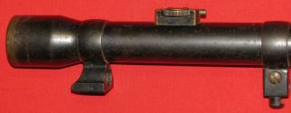 Vintage GERMAN sniper rifle scope Gerard C / reticle 1 and Reichswehr mount 2