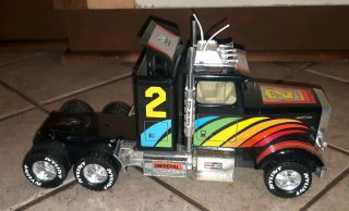 Vintage Nylint Freightliner Classic Aerodyne Semi Truck Metal 2 Race Toy Rig