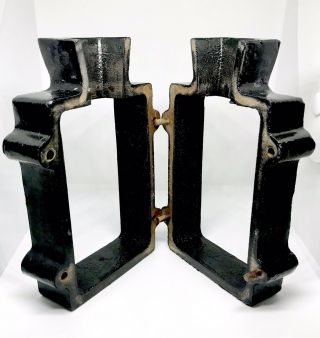 Cast Iron 2 - Piece Flask Mold Frame For Sand Casting