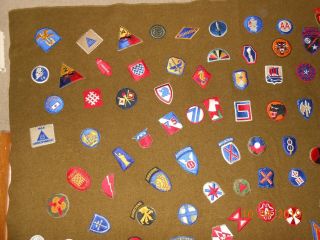 VINTAGE WW2 MILITARY MARINES ARMY AIRBORNE SPECIAL FORCES INFANTRY PATCH BLANKET 2