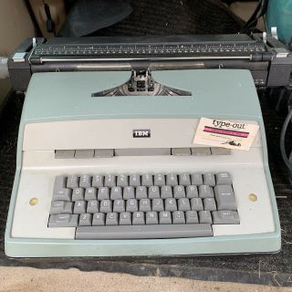 Vintage Green Ibm Typewriter Model 12,  60s,  Well