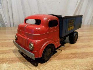 1950s Structo Toyland Construction Pressed Steel Dump Truck Vintage Ford Chevy?