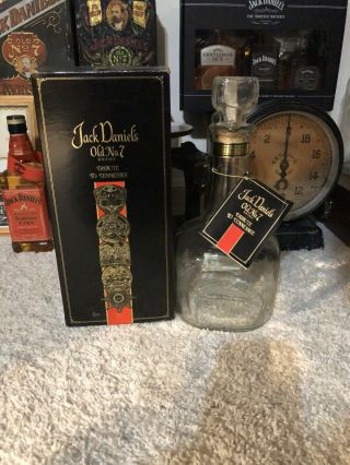 Jack Daniels Tribute To Tennessee Decanter With Hang Tag And Box In Shape