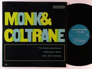 Thelonious Monk & John Coltrane Self - Titled Lp On Riverside Mono