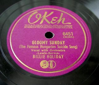 Billie Holiday Gloomy Sunday/i 