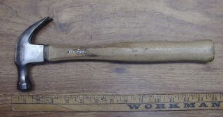 Old Tools,  Vintage Craftsman =m= Curved Claw Hammer,  1lb.  6.  3oz. ,