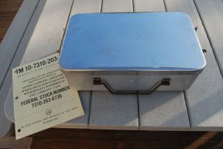 Us Military Army Issue 1962 Coleman 2 - Burner Gas Field Stove With Case & Booklet
