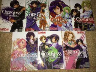 Code Geass: Lelouch Of The Rebellion Manga Set Vols.  1 - 7 English Edition