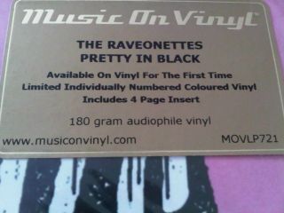 Raveonettes Pretty In Black Limited Numbered 180gr Pink/black Marbled 88