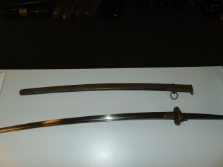 Early Ww2 Japanese Nco Officers Sword Matching 4 Digit Numbers & Scabbard