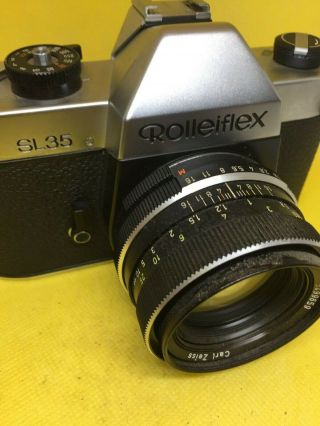 Vintage Rollei Rolleiflex 35 Camera With Carl Zeiss Planar Lens Sl 35