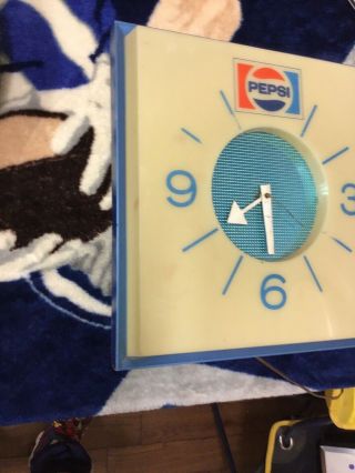 Vintage Pepsi Lighted Wall Clock 2