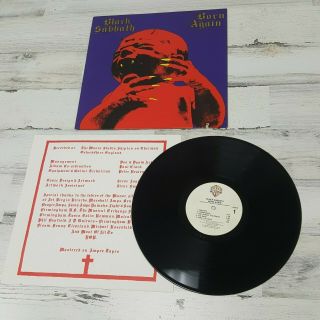 Black Sabbath Born Again Vinyl Record Lp.  Warner Bros 1983.  9 23978 - 1 White