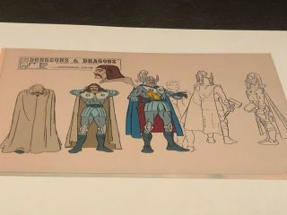 Dungeons And Dragons Cartoon Cel - - Model Sheet - - Strongheart With Eric - Rare