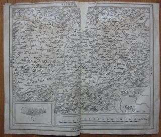 MÜnster / Munster: Cosmographia Large Map Of Transylvania - 1598