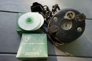 Vintage Detex Guardsman Security Clock W/ Key & Watchclock Dials/ Disks Usa