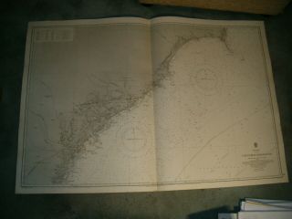 Vintage Admiralty Chart 260 Usa - Cape Fear To Sapelo Sound 1912 Edn