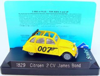 Solido 1:43 James Bond 007 Citroen 2cv " For Your Eyes Only " Roger Moore Mib Rare